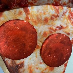 Red yellow pizza costume